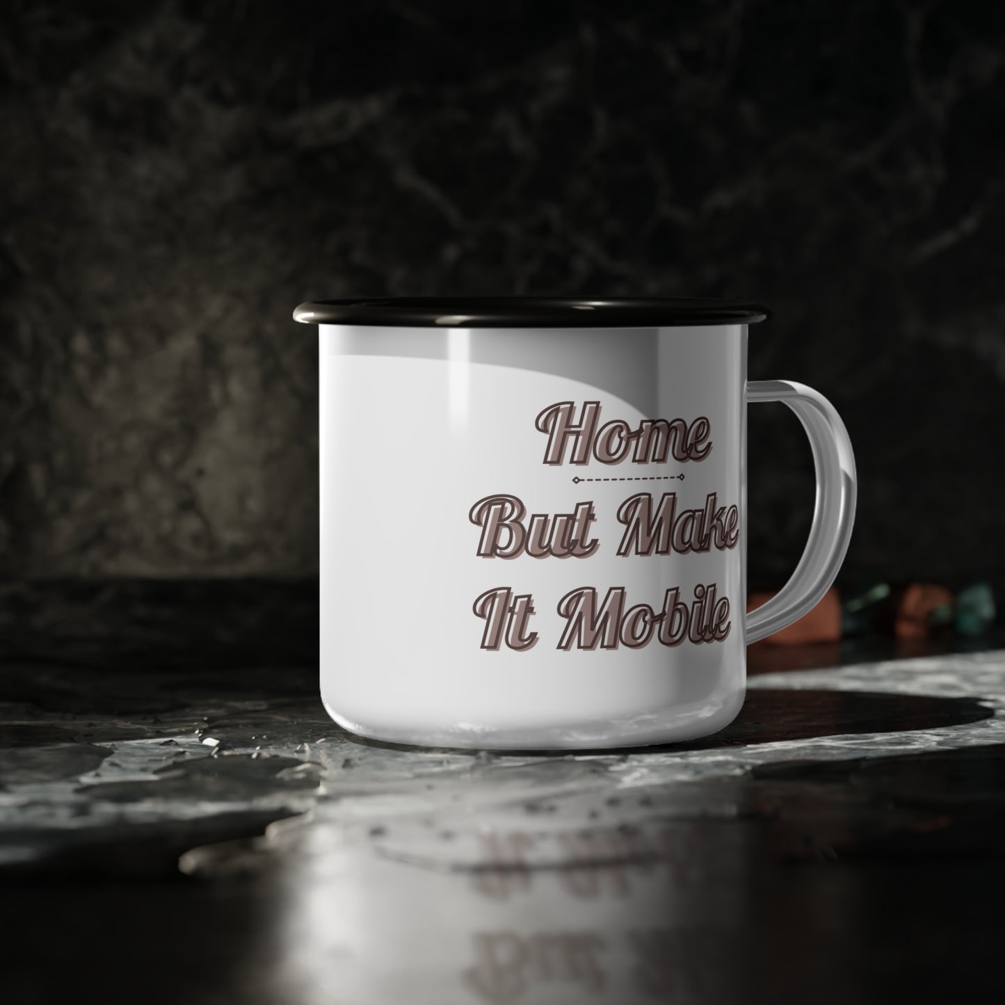 Home But Make It Mobile — Campervan Enamel Camp Mug