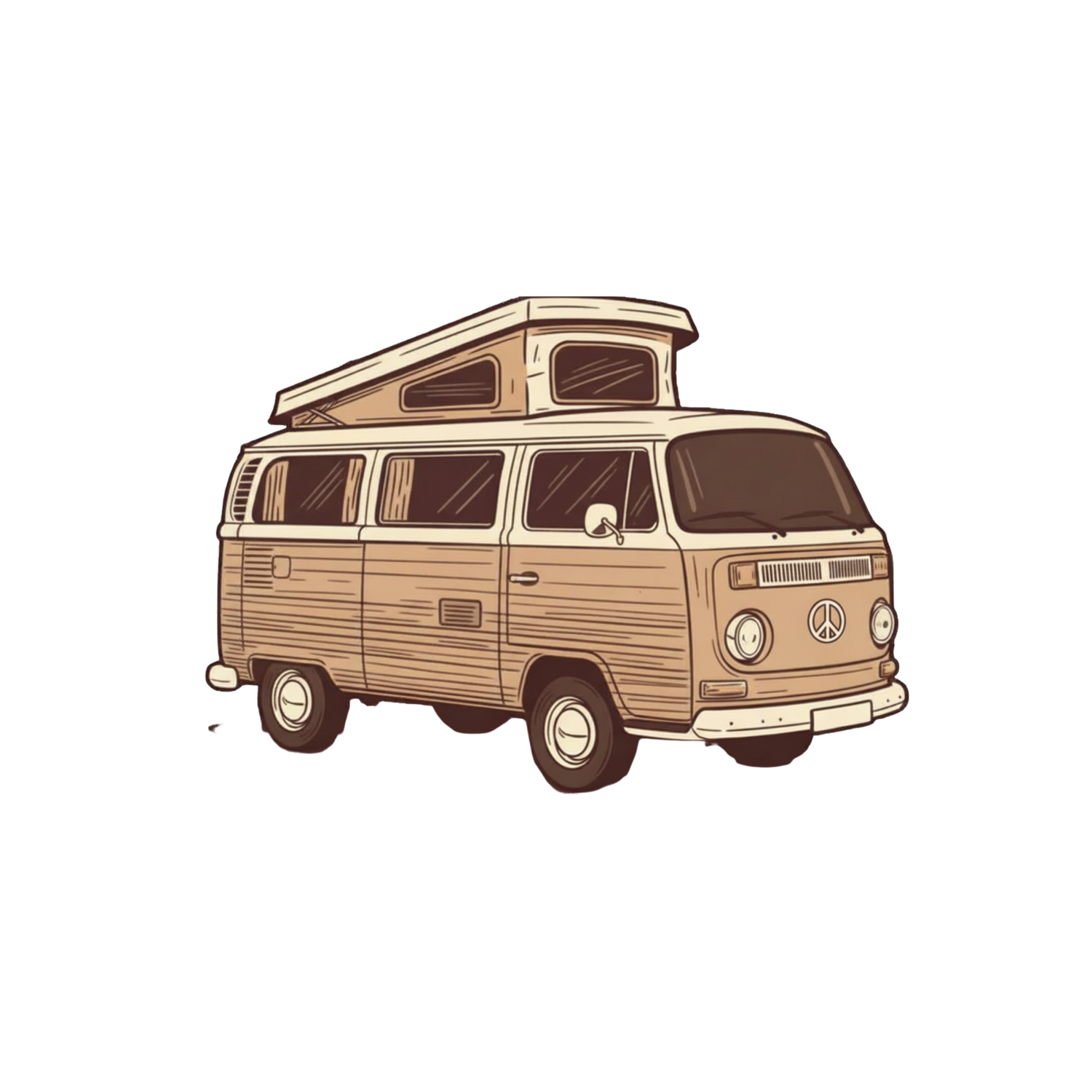 Vintage/retro design ofCampervan