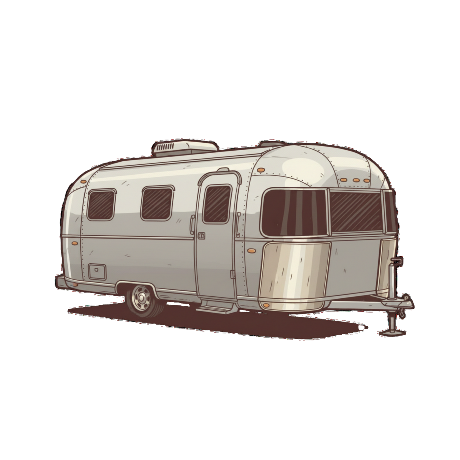 Retro/Vintage design of a airstream 