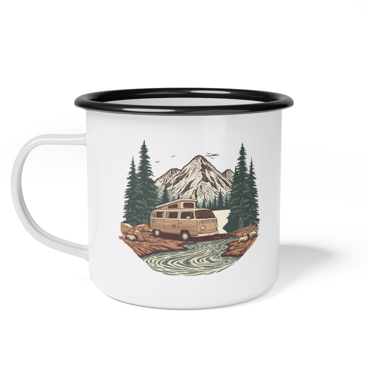 Home But Make It Mobile — Campervan Enamel Camp Mug